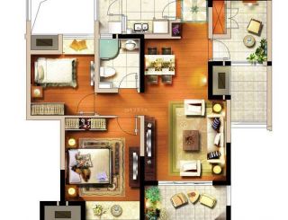 最新2023年三室一厅一卫户型图