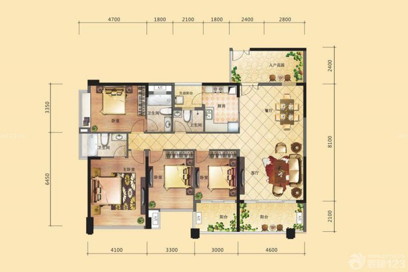 2023室内大户型平面图欣赏