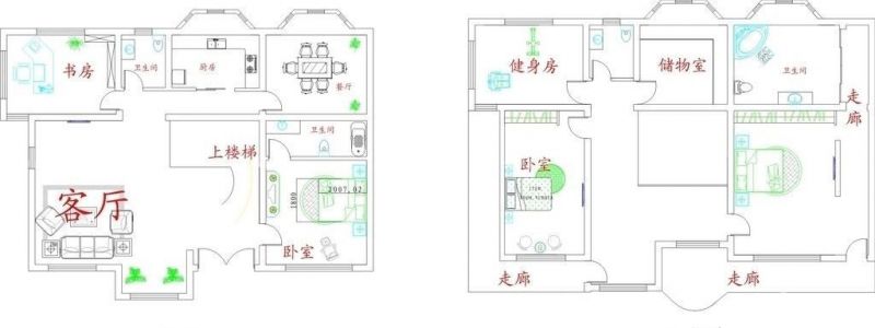 2023年最新两层别墅平面图