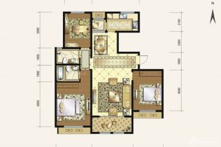 2023现代风格三室两厅户型图大全