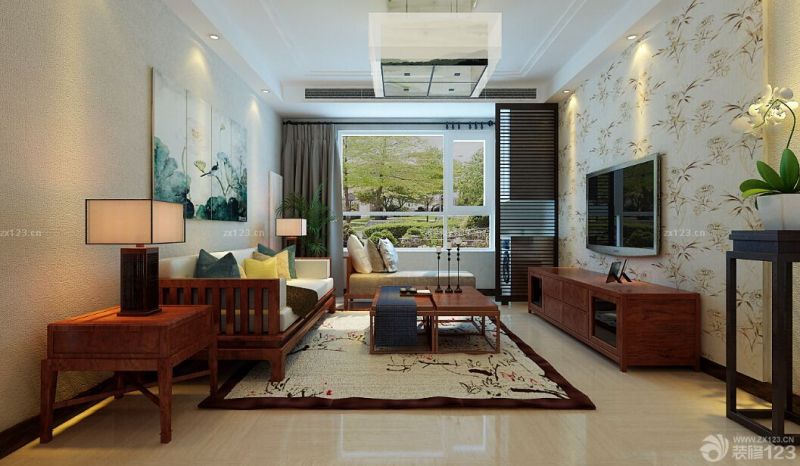 2025中式装修风格室内客厅装修图片欣赏