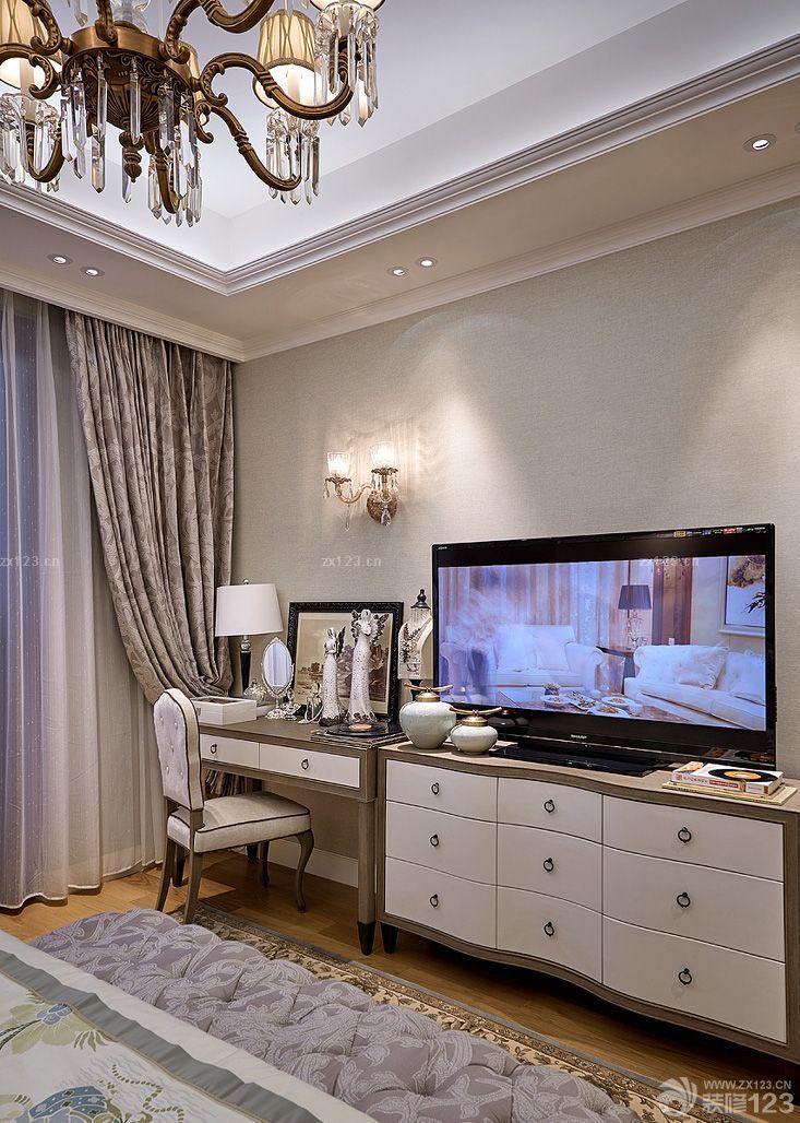 家装主卧室电视柜装修效果图片大全