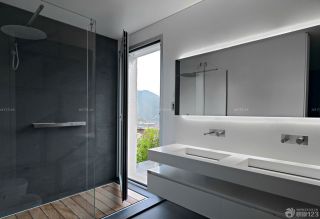 家装现代风格洗手间隔断设计效果图