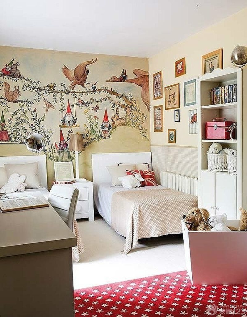 2025韩式卧室魔块背景墙装修效果图欣赏