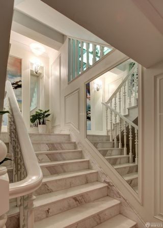 欧美式室内阁楼楼梯欧美式家具装修效果图欣赏