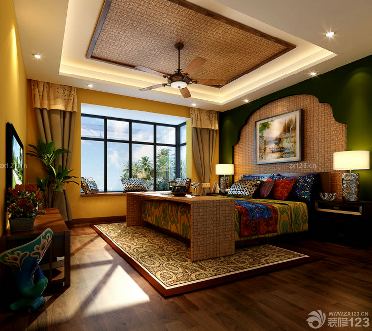 东南亚风格新房卧室设计图片
