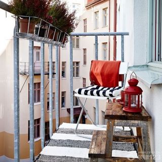 美式风格小户型景观阳台效果图欣赏