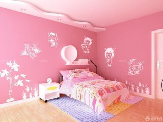 可爱儿童卧室液态壁纸装修效果图大全