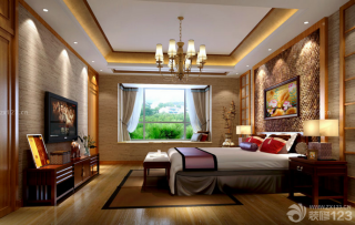 东南亚风格卧室背景墙造型设计图片欣赏