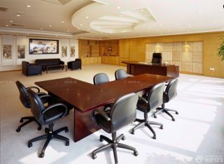 2023现代风格大会议室桌椅装修设计效果图大全 