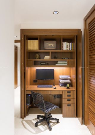 书房实木家具组合柜装修样板间大全