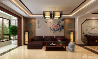 2023现代中式风格客厅装饰画设计图片