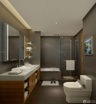 浴室灰色墙面装修效果图大全2023图片