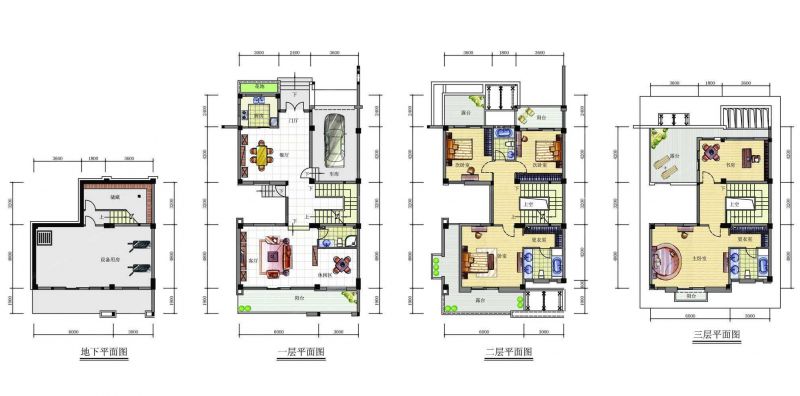 2023中式风格农村简单小别墅户型图