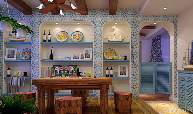 2025最新混搭风格阳台门洞造型设计图片