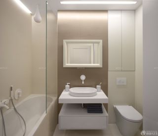 家装现代风格小户型卫生间装修实例图片