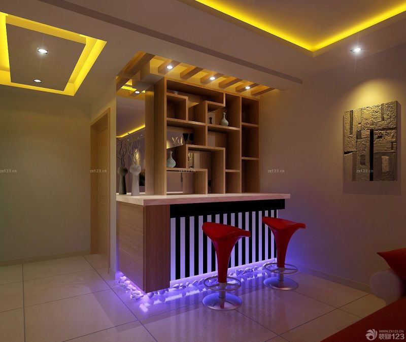 2025小二室一厅简约风格酒柜设计图片大全