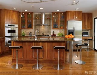 最新家居厨房铝合金组合柜装修设计效果图大全