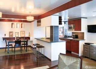 2023最新小户型厨房客厅隔断设计案例图