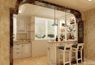 最新欧式风格小户型厨房客厅隔断效果图欣赏