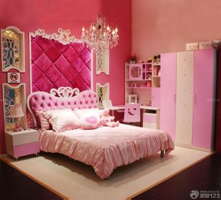 温馨浪漫小户型组合家具女生卧室设计效果图欣赏
