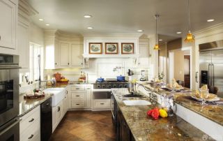 欧式家装厨房瓷砖贴图设计效果图片欣赏