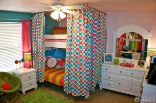美式乡村风格双层儿童床装饰效果图欣赏2023