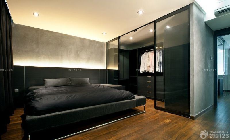 2025卧室衣柜玻璃门效果图片欣赏