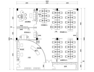 办公室布局图平面效果图片欣赏