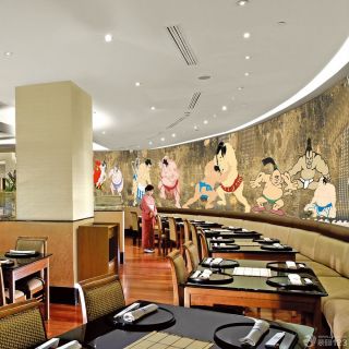大型餐厅壁画设计效果图欣赏