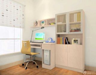 2023最新简单儿童书桌书柜组合装修设计效果图欣赏