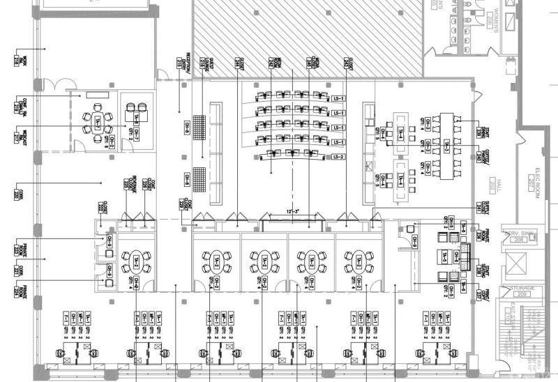 2023大型办公室布局图欣赏