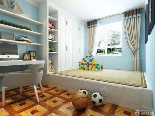 最新儿童小房间榻榻米床设计图片欣赏