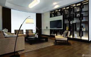 2023新古典客厅小电视墙设计效果图欣赏
