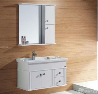 现代家装整体浴室柜装修图片欣赏