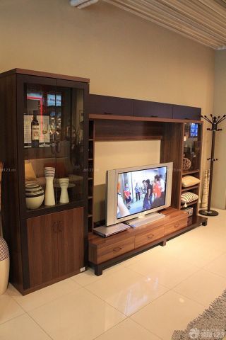 现代家装组合电视柜效果图片