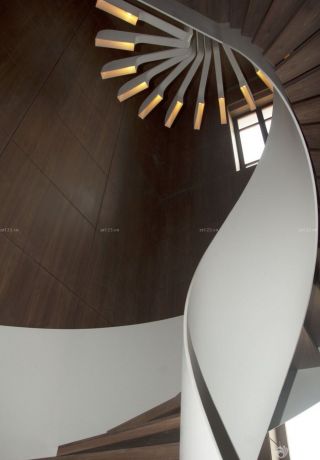 最新现代简约家装螺旋楼梯设计效果图
