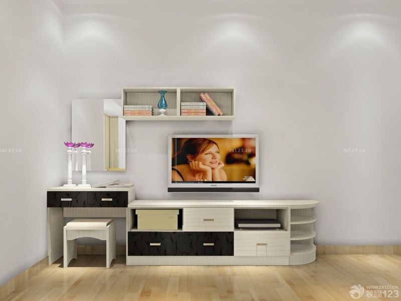 53平米小户型组合电视柜装修效果图片欣赏