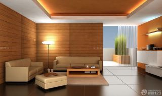 2023最新日式风格客厅棕色地砖装修效果图欣赏
