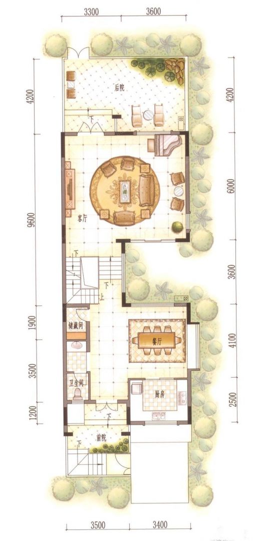 2023新古典风格度假别墅平面户型图