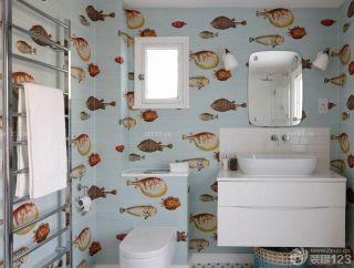 家装小卫生间毛巾架设计效果图片