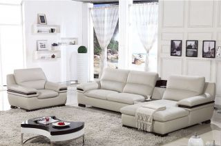 2023最新现代风格客厅顾家沙发摆放效果图