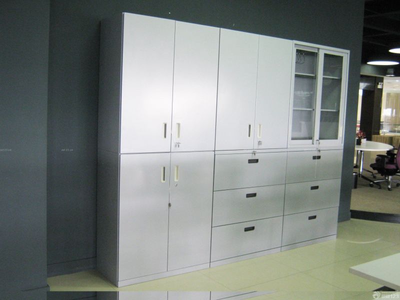 2025个性办公室铁皮柜摆放效果图