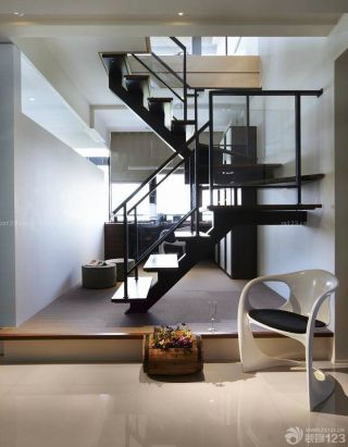 最新创意现代风格钢木楼梯设计样板大全