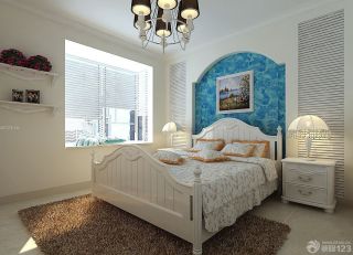 最新小卧室装修风格床头背景墙设计效果图片