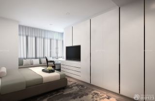 2023时尚现代风格卧室飘窗利用装修效果图欣赏