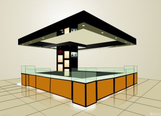 3D珠宝柜台设计效果图