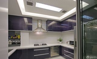 家装现代风格厨房整体橱柜设计效果图片