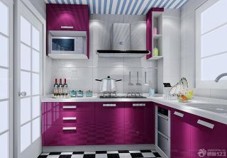 现代家居厨房整体橱柜设计效果图