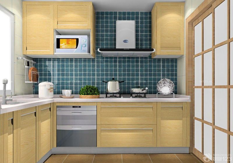 最新现代家装厨房整体橱柜设计图片